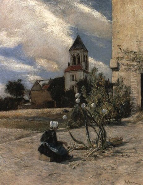 Kirchturm In Der Champagne - view 1