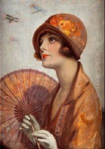 Dama Con Sombrilla by Federico Ribas Montenegro