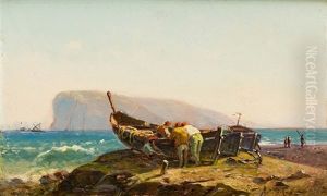 Pescadores De Mallorca by Antonio (Antoni) Ribas Oliver