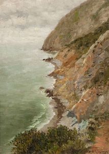 Near Seal Rocks, Catalina by Richard Dey de Ribcowsky