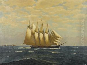 The Schooner Jobe H. Jackson, Jr by Richard Dey de Ribcowsky