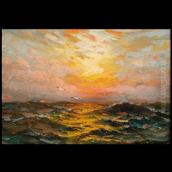 Sunset At Sea - view 1