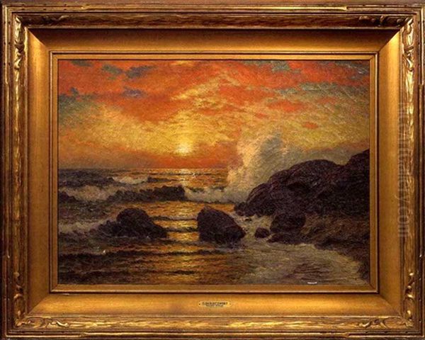 Sunset At The Oceanside - view 1