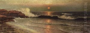 Sunset On The California Coast by Richard Dey de Ribcowsky