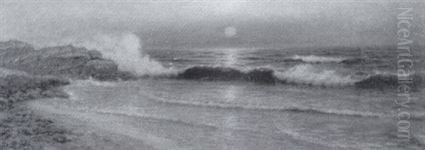 Panoramic Twilight Coastal Landscape - view 1