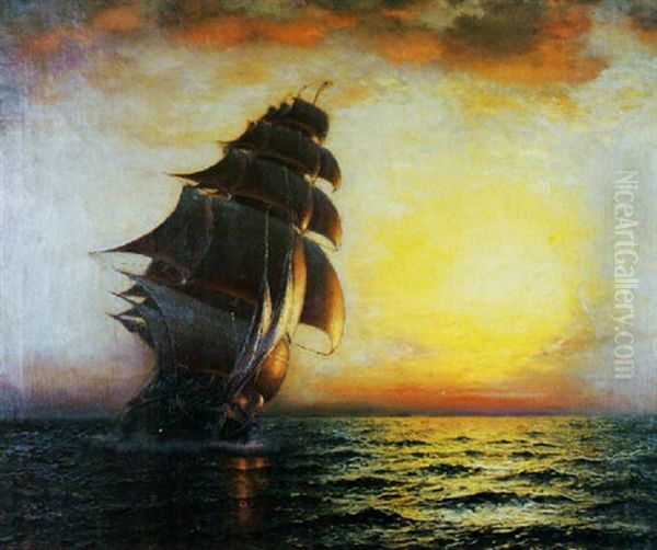 Mid-ocean Sunset - view 1