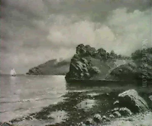Sailboat Off The Coast, Marin County - view 1