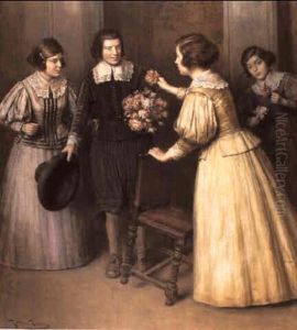Interior Con Figuras by Roman Ribera Cirera