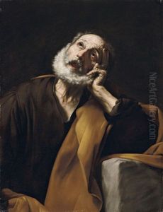 Der Busende Heilige Petrus by Jusepe de Ribera
