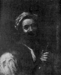 Portrait D'homme A La Bouteille