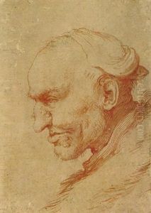 Head Of A Man, Seen In Profile by Jusepe de Ribera