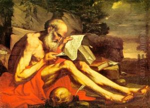 Lesender Hl. Hieronymus by Jusepe de Ribera