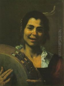 Girl With A Tambourine by Jusepe de Ribera