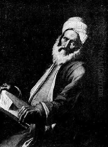 An Oriental Astronomer, Studying The Writings Of Ptolomy - view 1