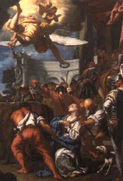 St. Lucy Defying Her Removal To A Brothel Through The Exercise Of Faith - view 1