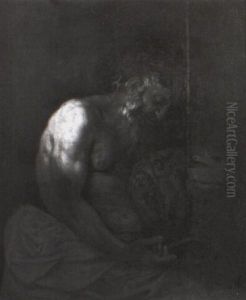 Der Heilige Hieronymus Als Einsiedler Mit Entbl"stem Oberk"rper by Jusepe de Ribera