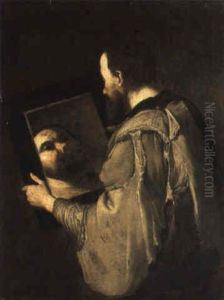 A Philosopher Looking At His Reflection In A Mirror by Jusepe de Ribera
