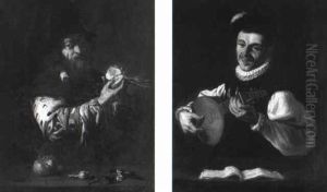 The Senses Of Smell And Hearing by Jusepe de Ribera