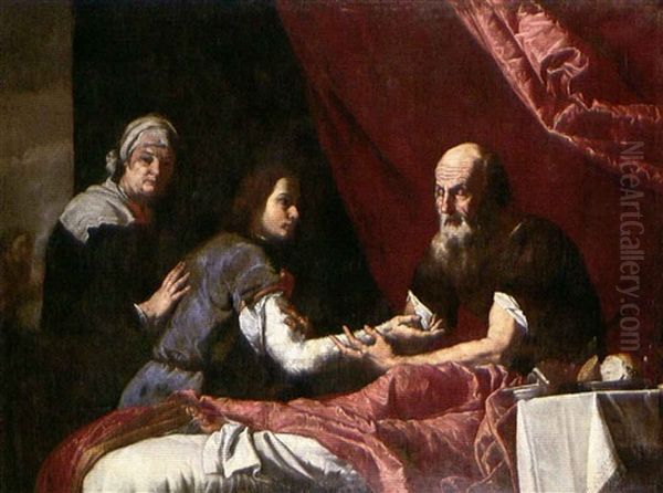 Jacob Stealing Isaac's Blessings - view 1