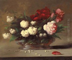 A Vase Of Roses And Lilacs A Vase Of Roses And Lilacs