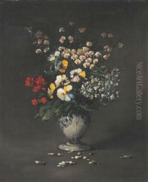 Bouquet De Fleurs Dans Un Vase - view 1