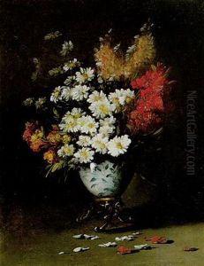 Bouquet De Giroflees Et Marguerites