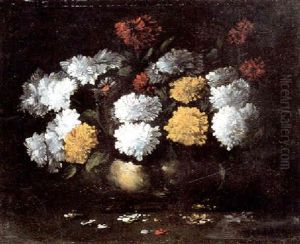 Chrysanthemums by Germain Theodure Clement Ribot
