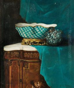 Still Life With Flower Hydrangea by Germaine Ribot