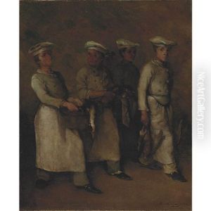 The Young Chefs by Theodule Augustine Ribot