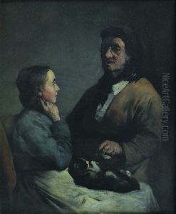 Le Chat Malade by Theodule Augustine Ribot