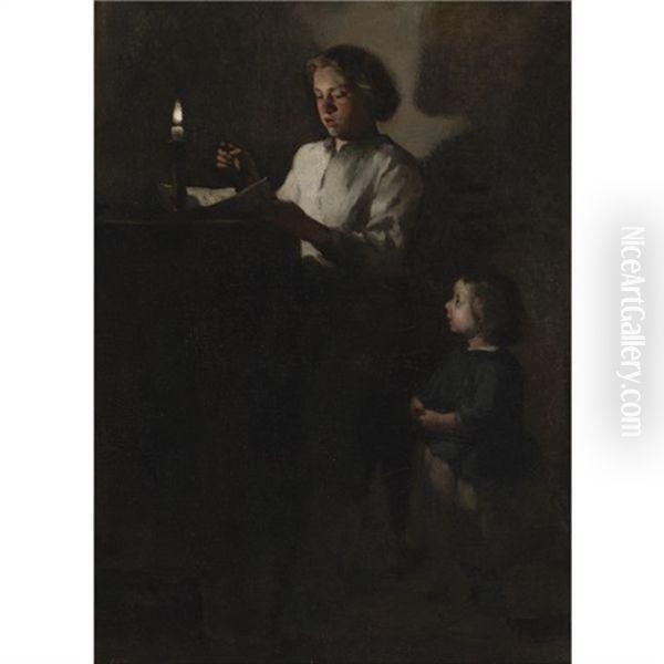 Reading By Candlelight - view 1