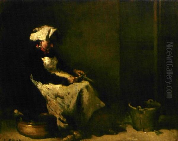 Servante Epuchante De Poireaux - view 1