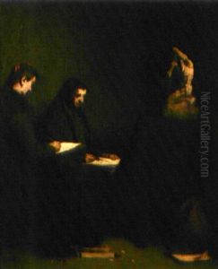La Lecon De Dessin by Theodule Augustine Ribot