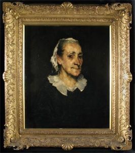 Peasant Woman In A Black Dress And Lace Bonnet (study)