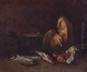 Fish And Melon By A Pot