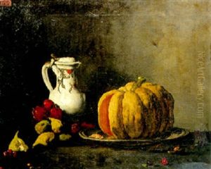 Pichet, Citrouille, Figues Et Prunes