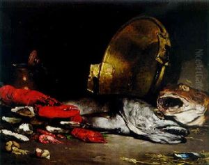 Still Life With Fish by Theodule Augustine Ribot