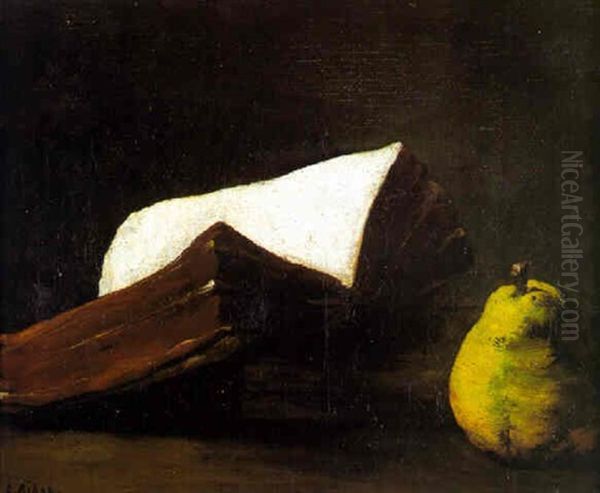 Nature Morte Au Livre Et A La Poire - view 1