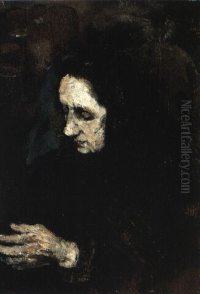 Etude Pour Le Portrait De La S-ur Du Peintre - view 1