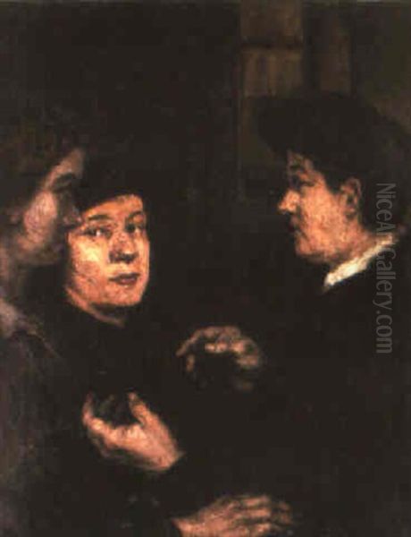 Trois Personnages En Buste - view 1