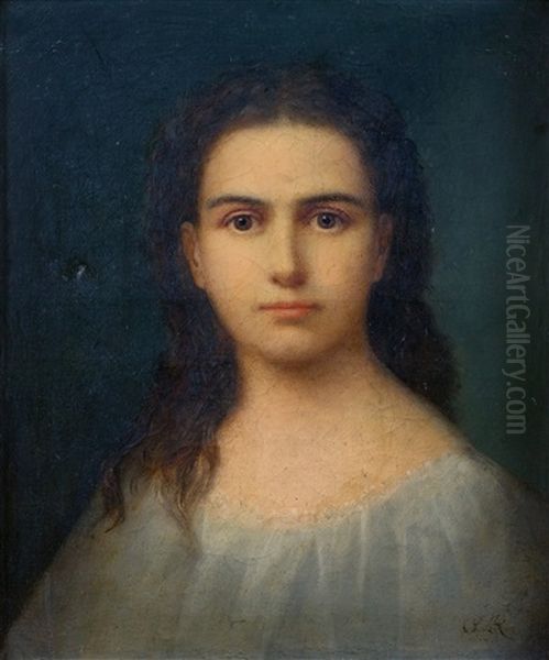 Portrait De Jeune Fille En Buste - view 1