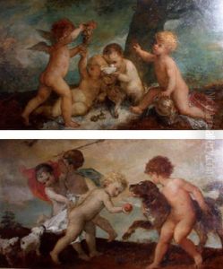 Enfants Qui Goutent (+ Enfants Qui Jouent; 2 Works) by Gustave Ricard