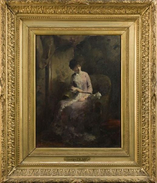 Portrait D'une Dame A L'eventail - view 1