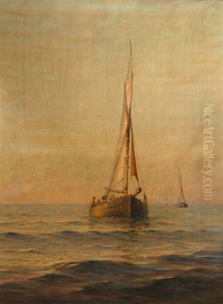 Depart En Peche - Barque Sous Voiles - view 1