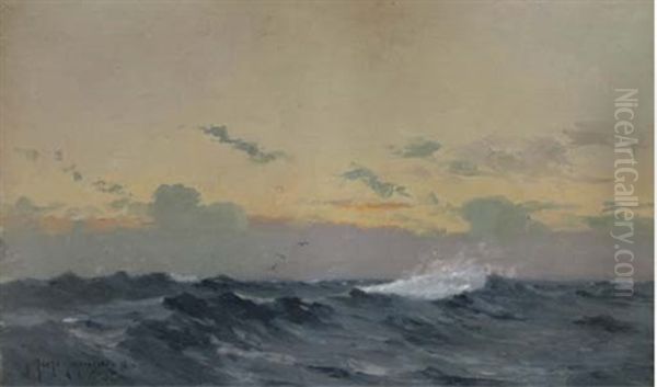 Waves At Sunset - view 1