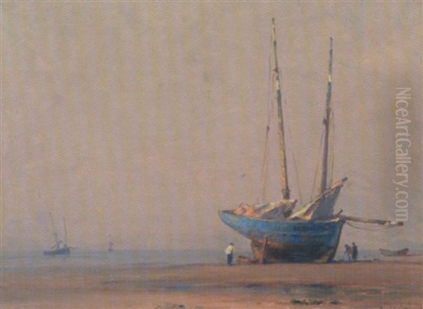 Bateau Echoue Sur La Greve - view 1