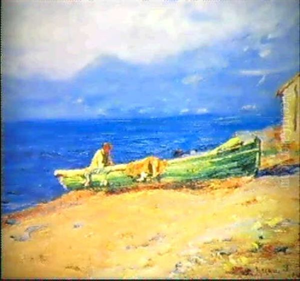 Barque De Peche Sur Le Rivage Mediterraneen - view 1