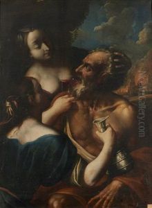 Loth Et Ses Filles by Pietro Ricchi