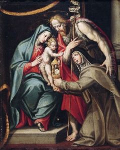 Madonna Mit Kind Und Der Heiligen Katharina Von Siena
