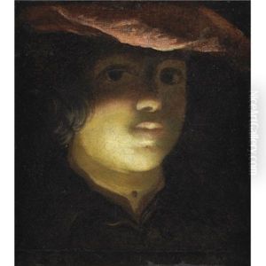 Portrait Of A Young Boy Wearing A Red Cap